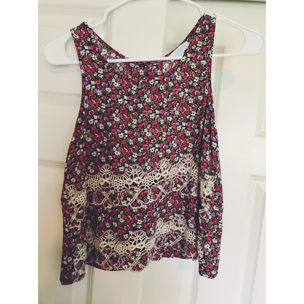 Floral midi tank